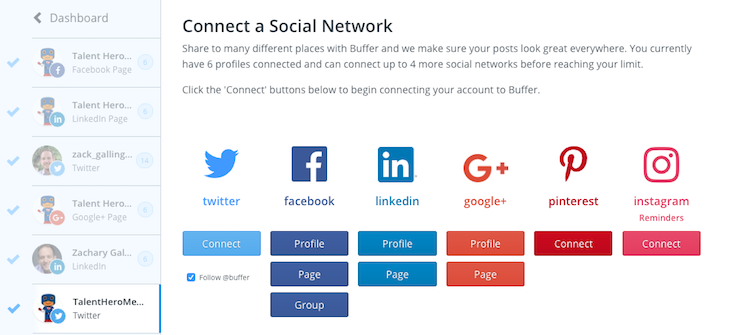 Buffer - Connect Social Networks