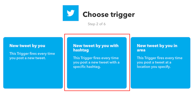 IFTTT - Choose Trigger