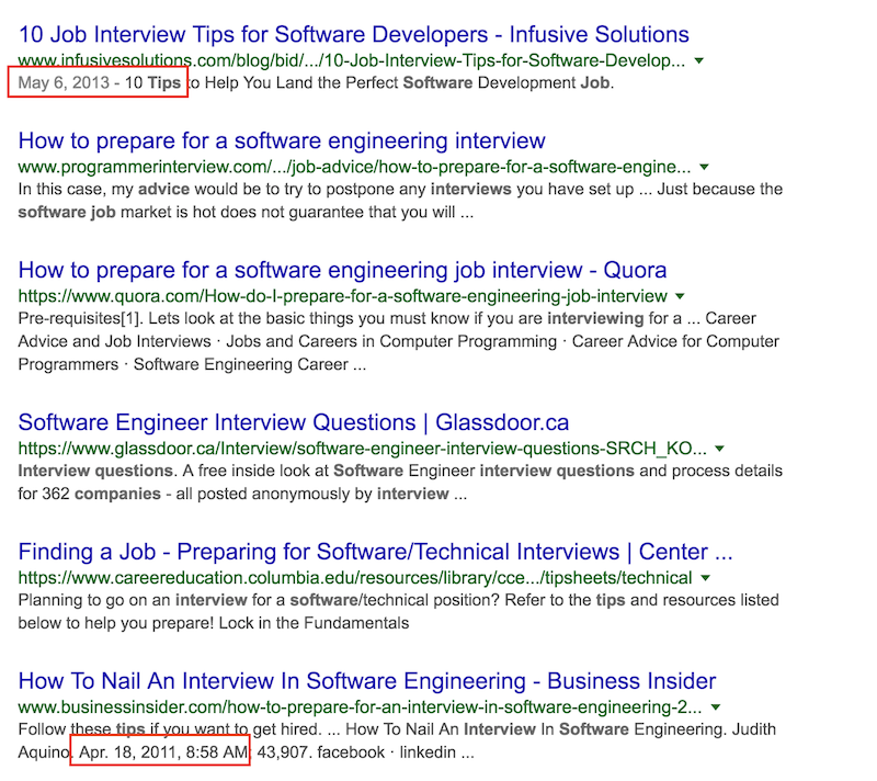 Interviews Tips For Software Jobs Search Results